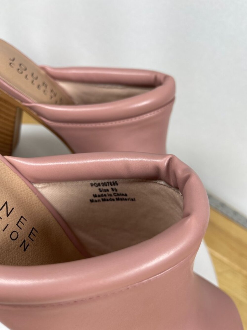 Journee Collection Izara Mule Clogs Rose Pink Womens 8.5 Block Heel - Picture 6 of 12